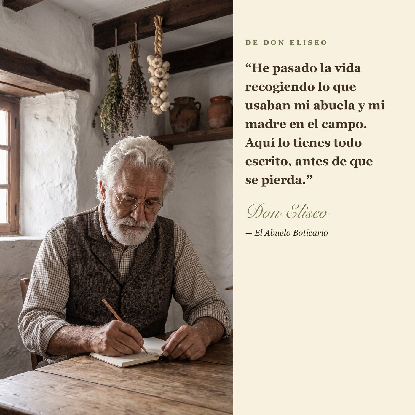 Don Eliseo, el Abuelo Boticario