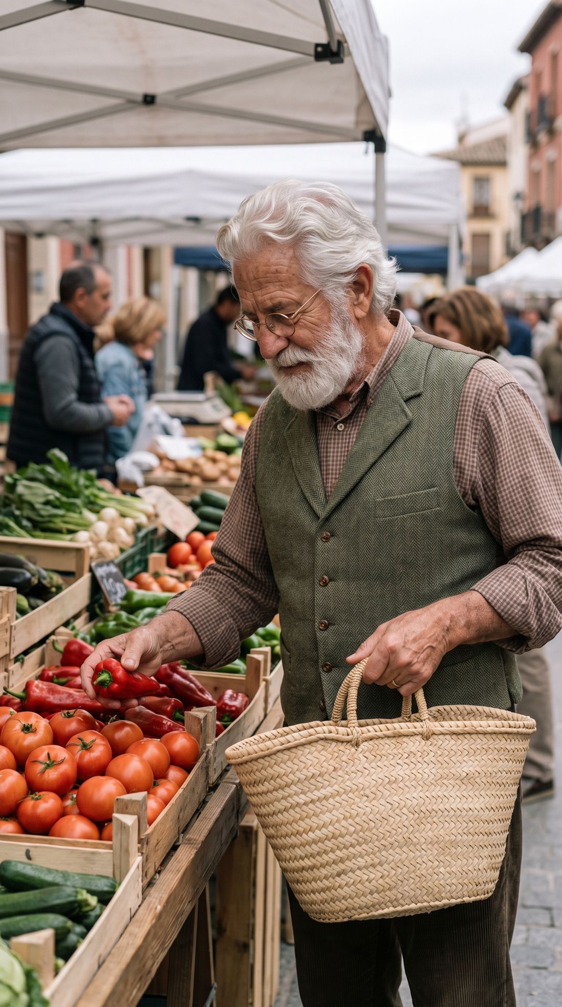 Don Eliseo en el mercado